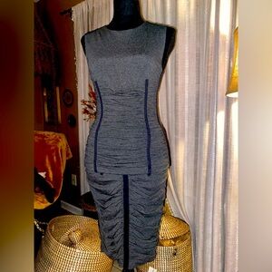 D&G Dolce & Gabbana Vintage Two-Piece Ruched Set – Top IT 38 / Skirt IT 40